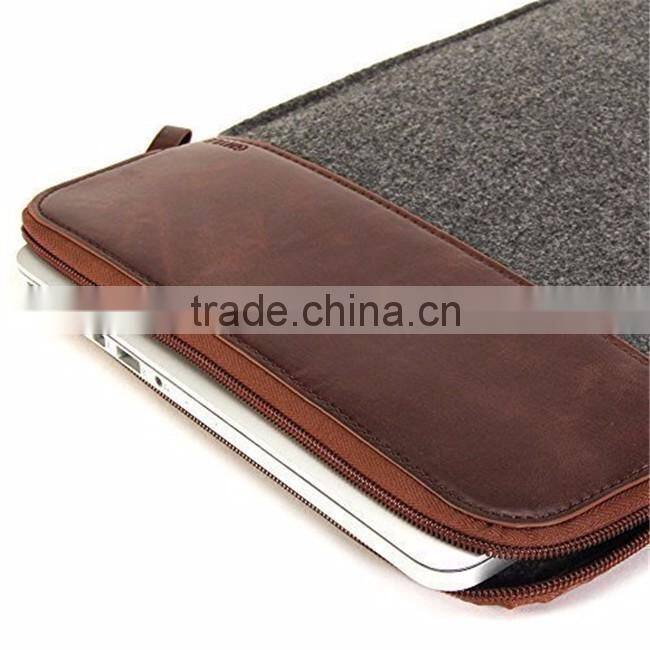 High quality wholesale fashion felt promotional laptop bag