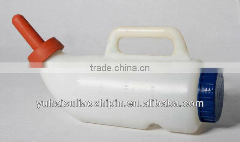 Livestock products Natural Rubber Non-toxic 2L animal feeding milk bottle