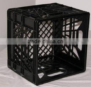 Black Color 2 Liter Plastic Recyclable Bottle Crate for Sale