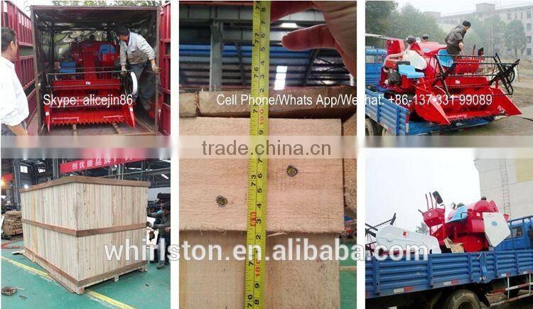 Whirlston harvesting in Indonesia high quality low price of middle rice paddy harvester