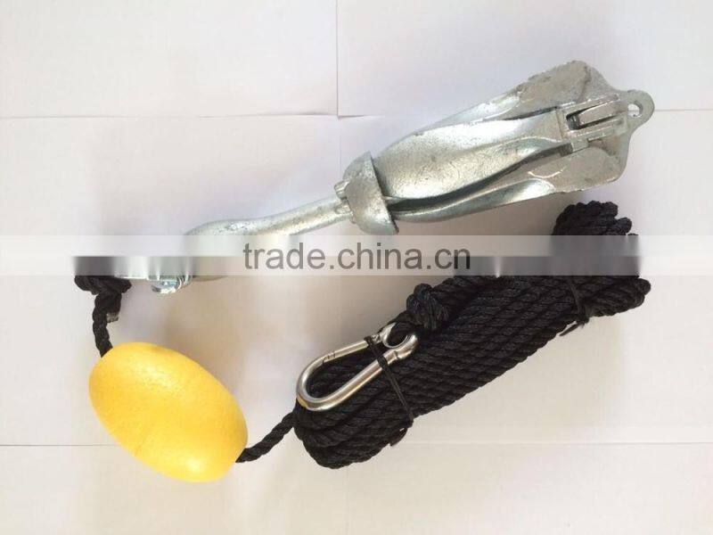Made in China four claw galvanized folding anchors for kayak