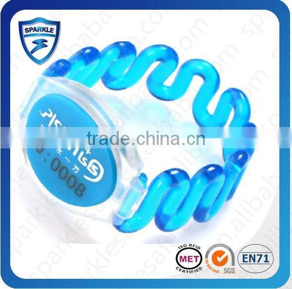 Customized plastic Flexible wristband sport rfid for Event/club access control