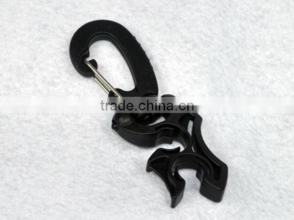 Scuba diving breathing air compressor hose clip