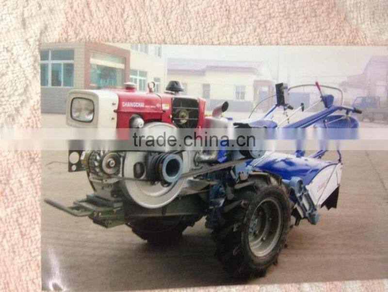 18HP Water-cooled / Condensing cooled DIESEL ENGINE farm hand tractor ,double speed rotovator with seat for sale
