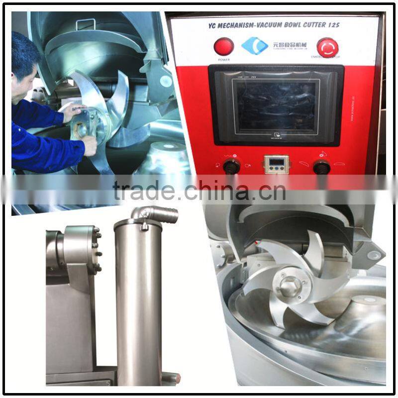 High Speed Vacuum Meat Bowl Cutter / Bowl Chopper Cutter For Meat Processing