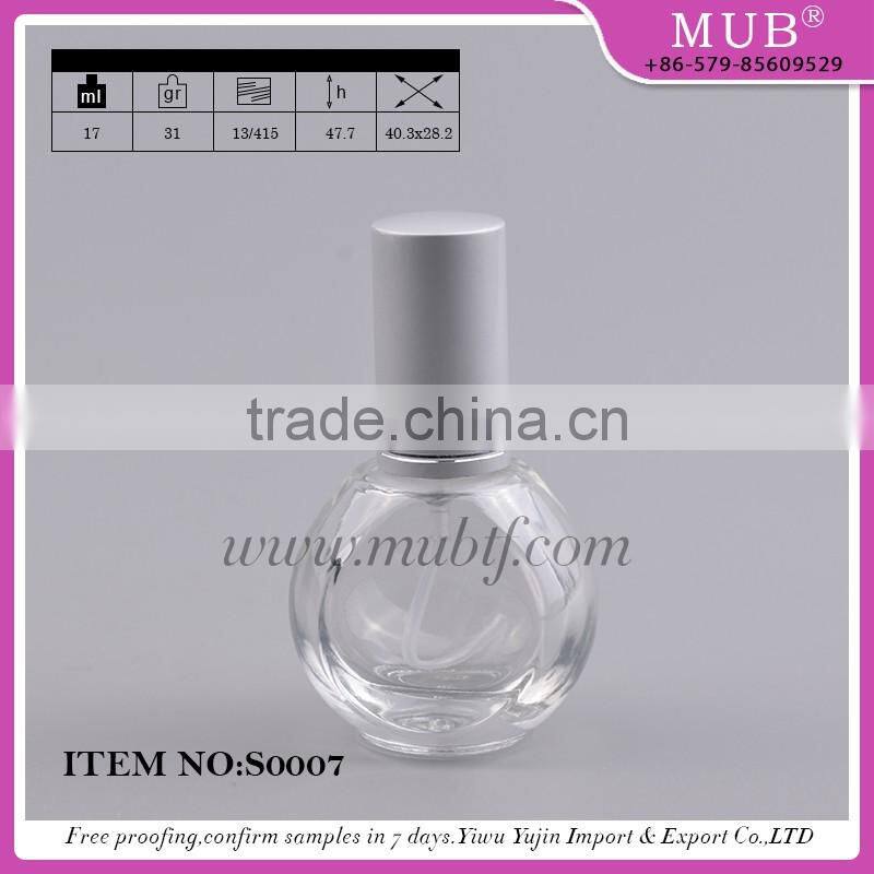 S0003 new stype mini screw sprayer bottle glass bottle colored
