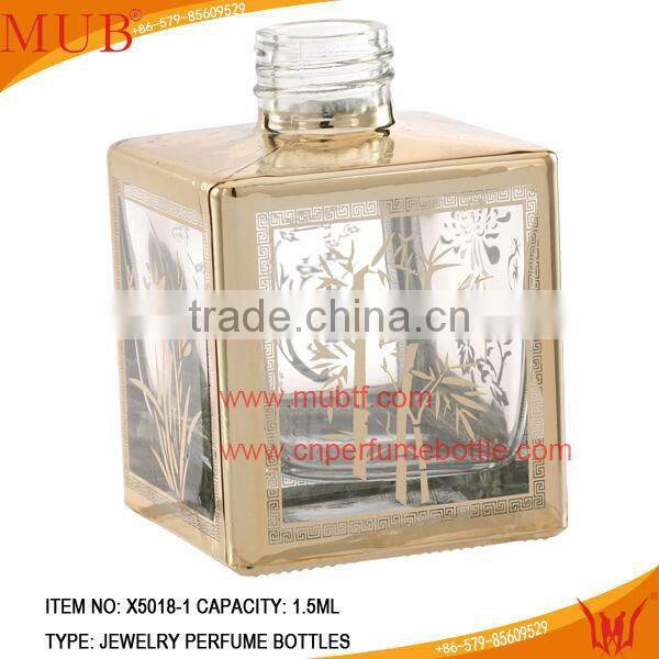 200ml Square Carving Perfume Glass Bottle Empty Perfume Bottle Set