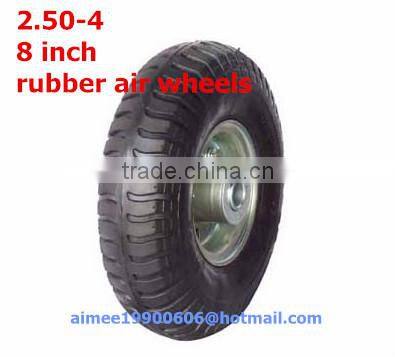 wheelbarrow wheels 8 inch with galvanized metal rim