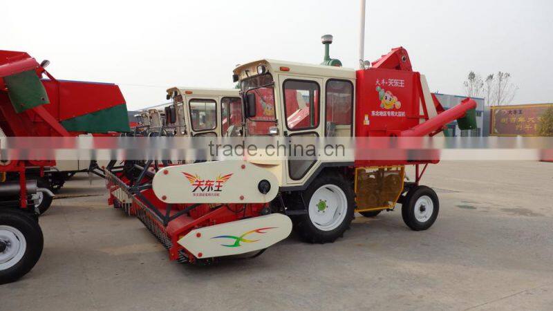 small soybean combine harvester