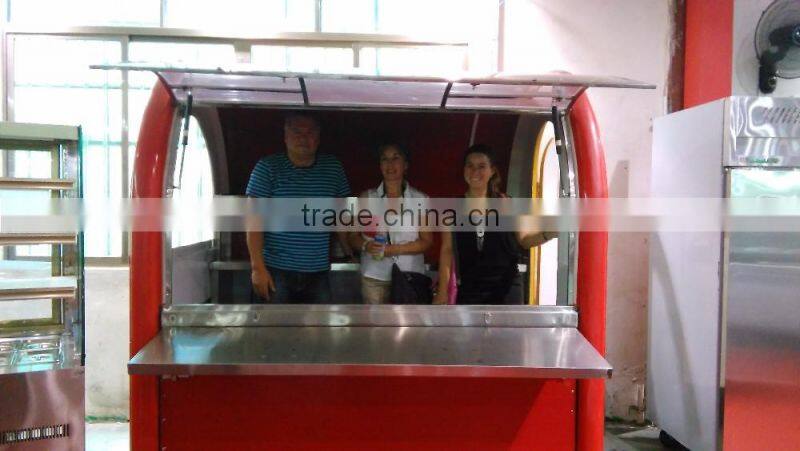 2016 hot sale food cart, mobile food cart for slush machine,bbq food cart for sale (ZQW-C2)