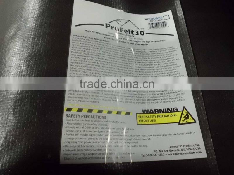 synthetic roofing underlayment