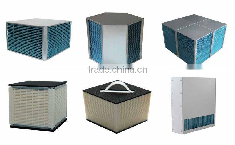 Sensible heat recovery air to air heat exchange core