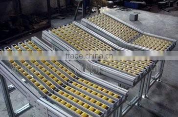 ESD plastic sliding roller track for carrying and flow rack