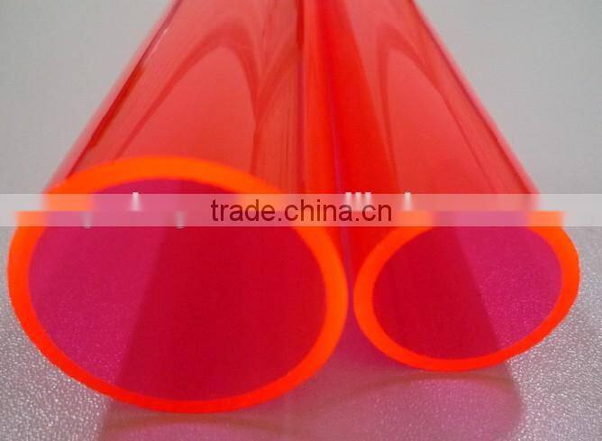 Freesky high quality transparent plastic tubes, milk white PC diffusion tubes, cheap solic acrylic tubes