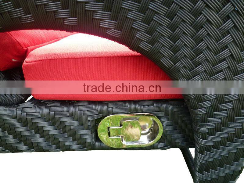 Luxury outdoor furniture rattan dining set (2063L)