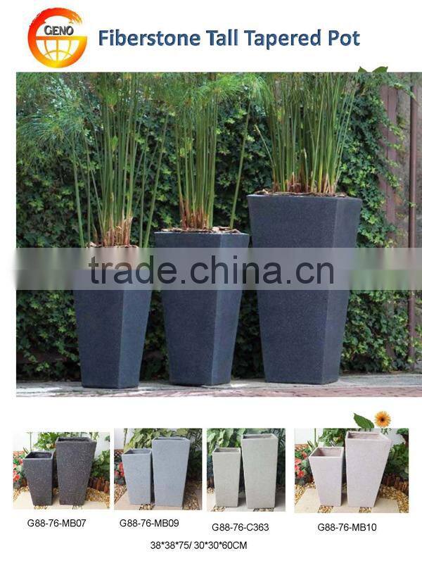 2017 European Style Tall Tapered Square planter for Sale