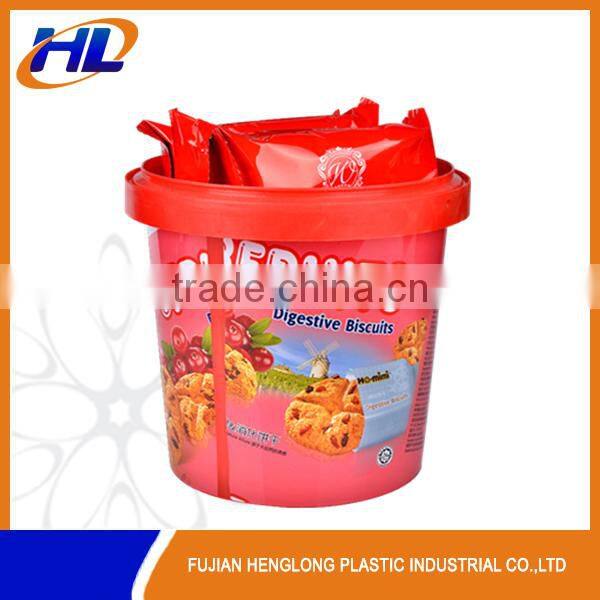 IML pp food grade plastic cookie container