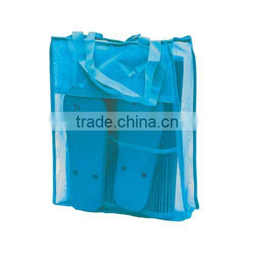 Beach straw mat set with flip flop