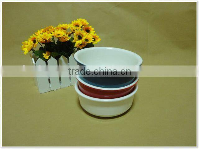 2014 Alibaba sale round shape baby white ceramic soup bowl