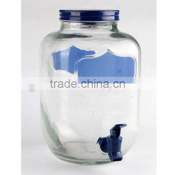 5L colorful blackboard skull glass dispenser