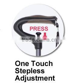 STEPLESS ADJUSATBLE WALKING CANE 'MIT'