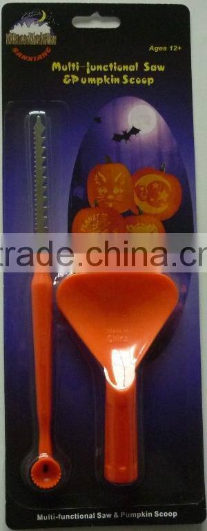 Halloween decorations pumpkin carving kit multifunctional saw and pumpkin scoop tool set