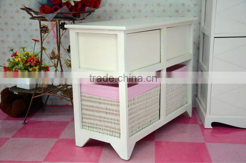white wooden storage cabinet with drawer