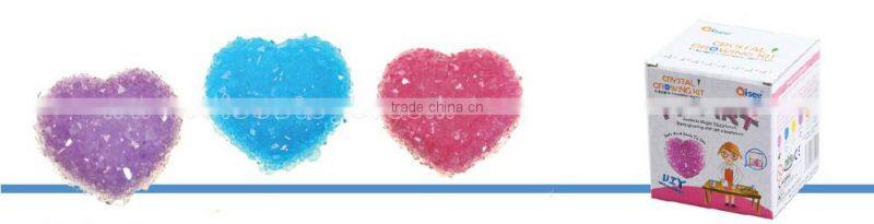 DIY Education Games for Kids - Grow Crystal Heart Lab