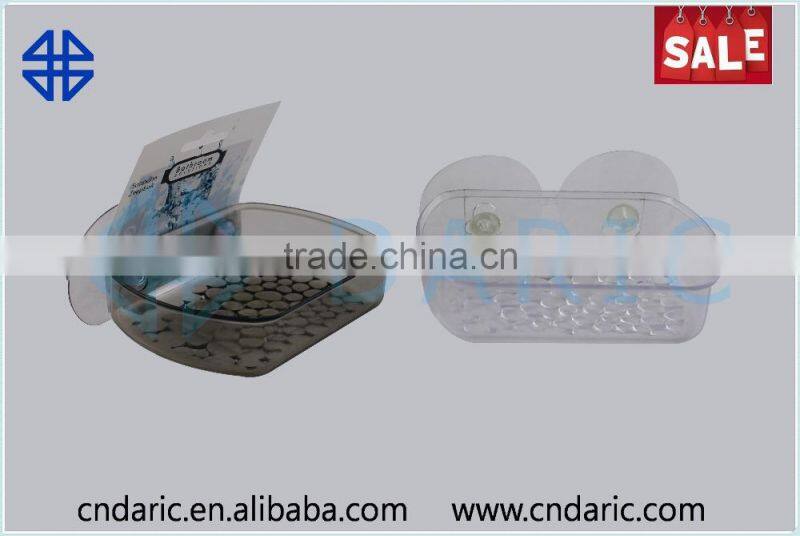 Plastic Bathroom Soap Dish with suction cup
