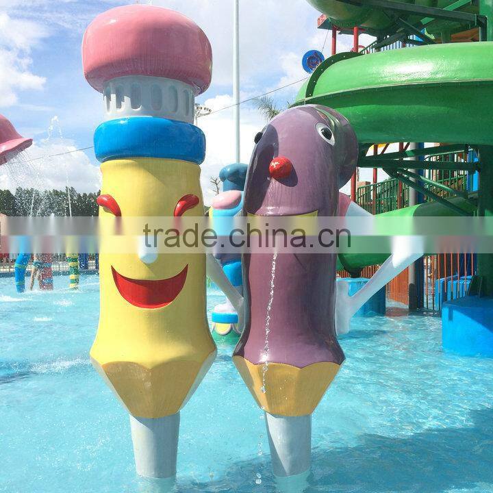 Fiberglass cartoon sculpture for playground park