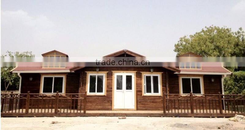 Wooden Log Material and House Shop Use prefabricated wooden house