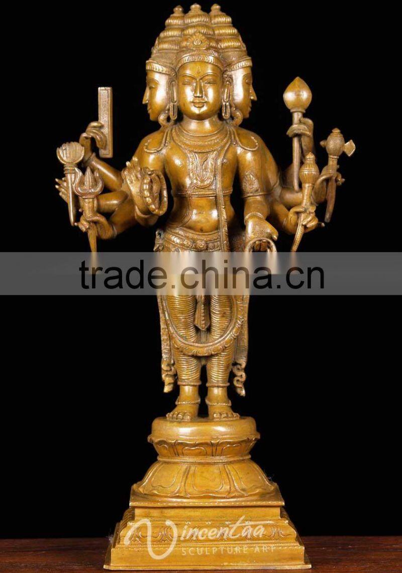 buddhism fengshui metal casting bronze vishnu indonesian statues