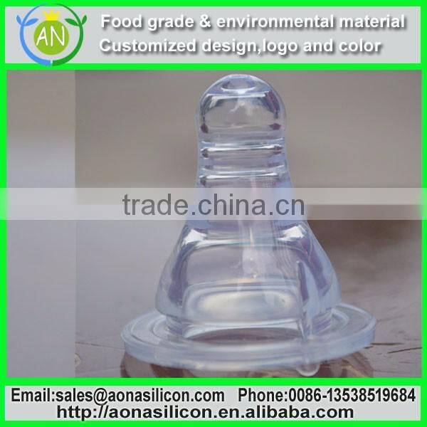 BPA Free Liquid Silicone Baby Pacifier, Soother Teat, Teether, Nipple Shield