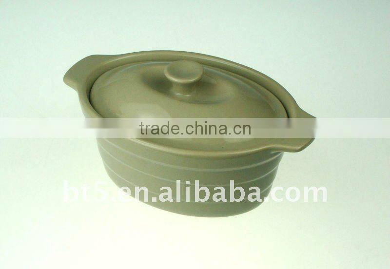 Ceramic Oval shape mini cocotte