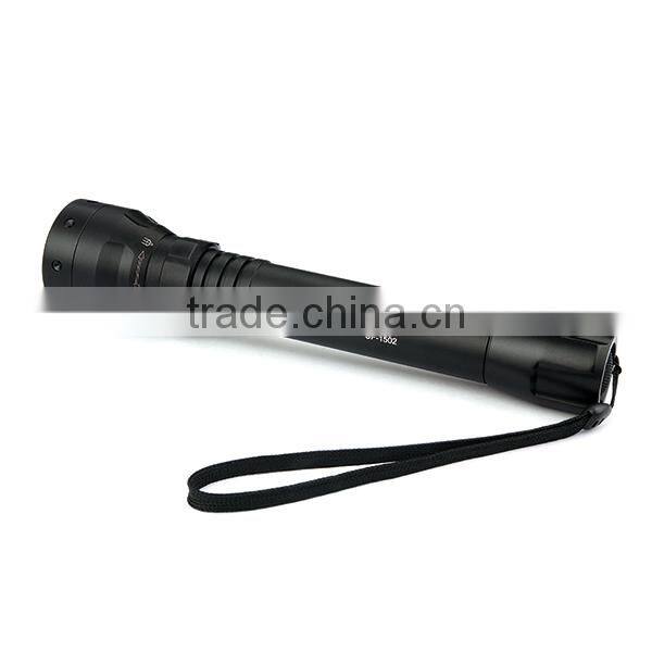 Uniquefire 2x 18650 battery 38mm zoom lens 850nm ir flashlight uf1502