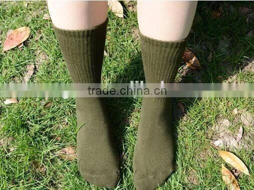 Custom knee high cushion police army military socks for men
