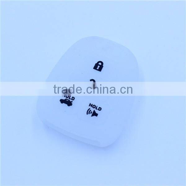 high quality 4 buttons silicone rubber car key shells for toyota