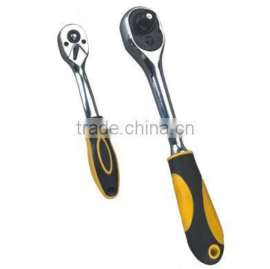 72 teeth yellow and black plastic Ratchet handle with quick release