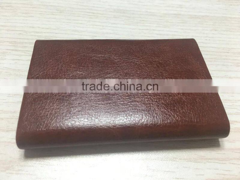 PU leather&Metal name cards holder credit cards holder stainless steel material card holder
