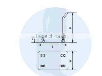 Chinese manufacturer cheap four wheels platform hand truck PH460