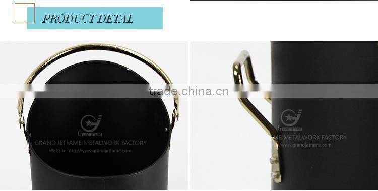 iron metal black coal hod ash powder coating coal bucket