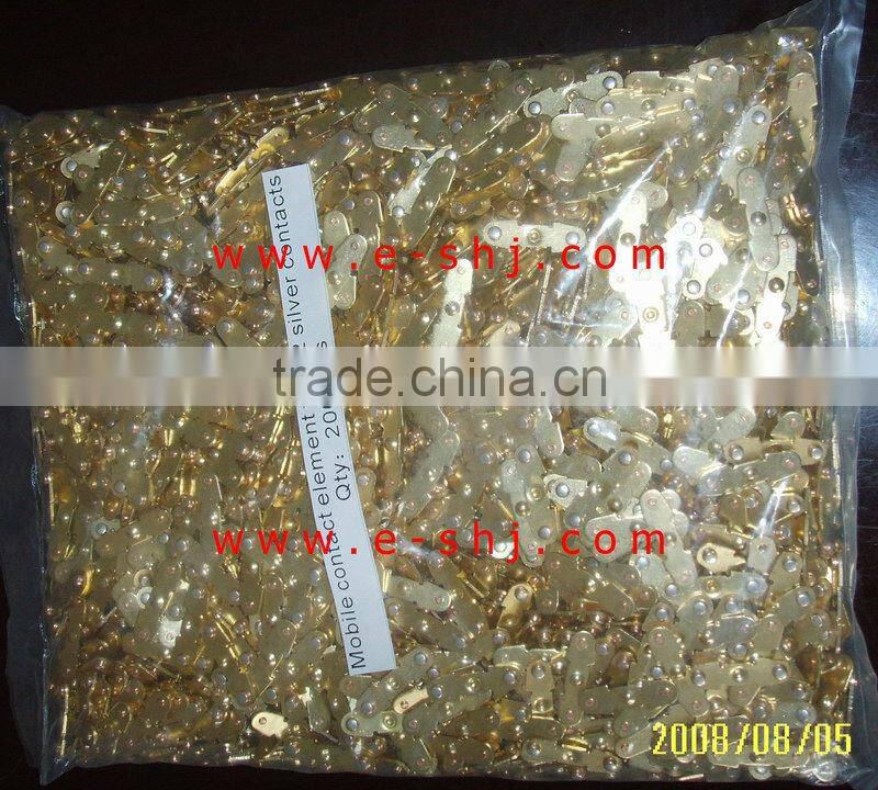 contact element with/without silver contact, brass contact component with silver revit, electrical silver contact