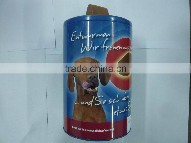 Tin Dog Food Box