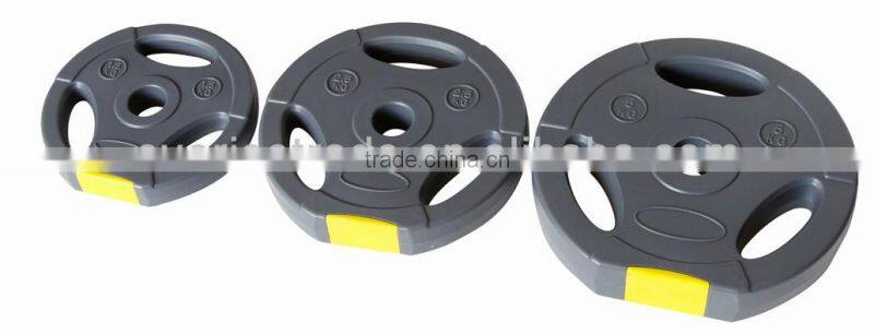 sand/cement filled plastic weight plates