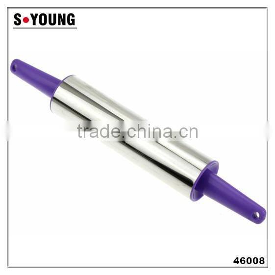 16161 Rolling Pin Non-Stick Silicone Surface Rolling Pin Wooden Rolling Pin Handl