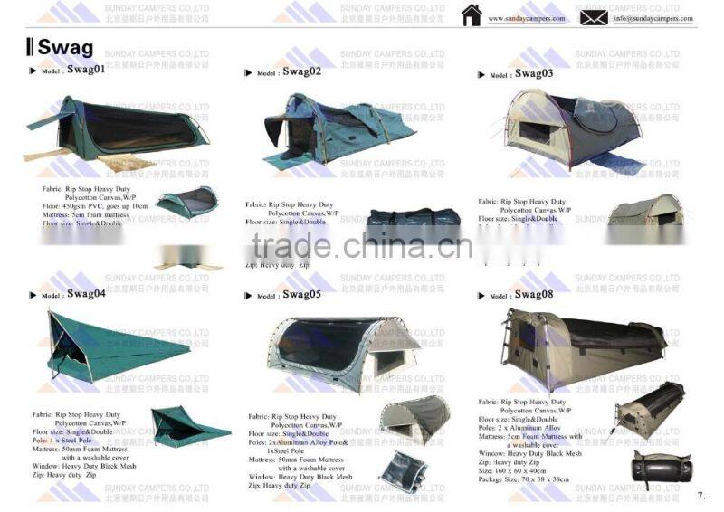 Super size 4wd pick up camper trailer double swag tent