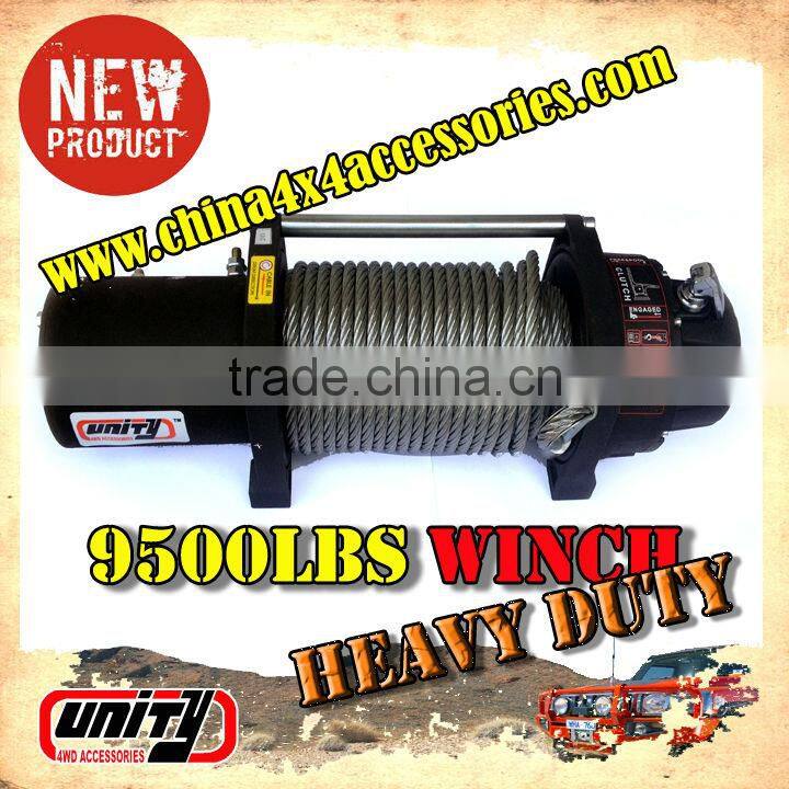 Wholesale and Heavy Duty for Yaz New Electric winch 9500lbs with steel Rope for atv 4x4