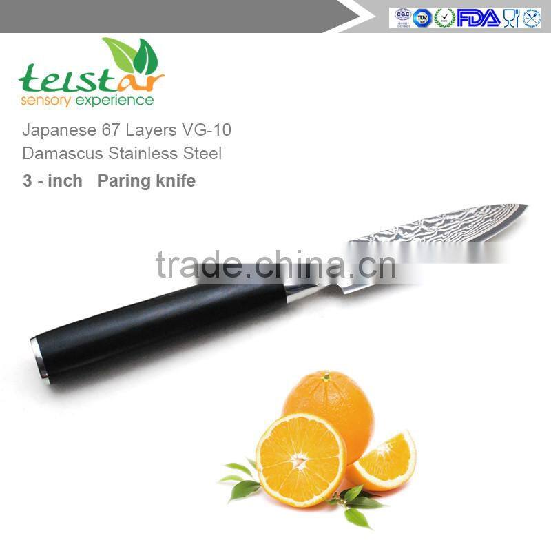 2017 new technology 3.5 inch Paring Knife Japanese VG10 Super Steel 67 Layer High Carbon Stainless Steel Razor Sharp