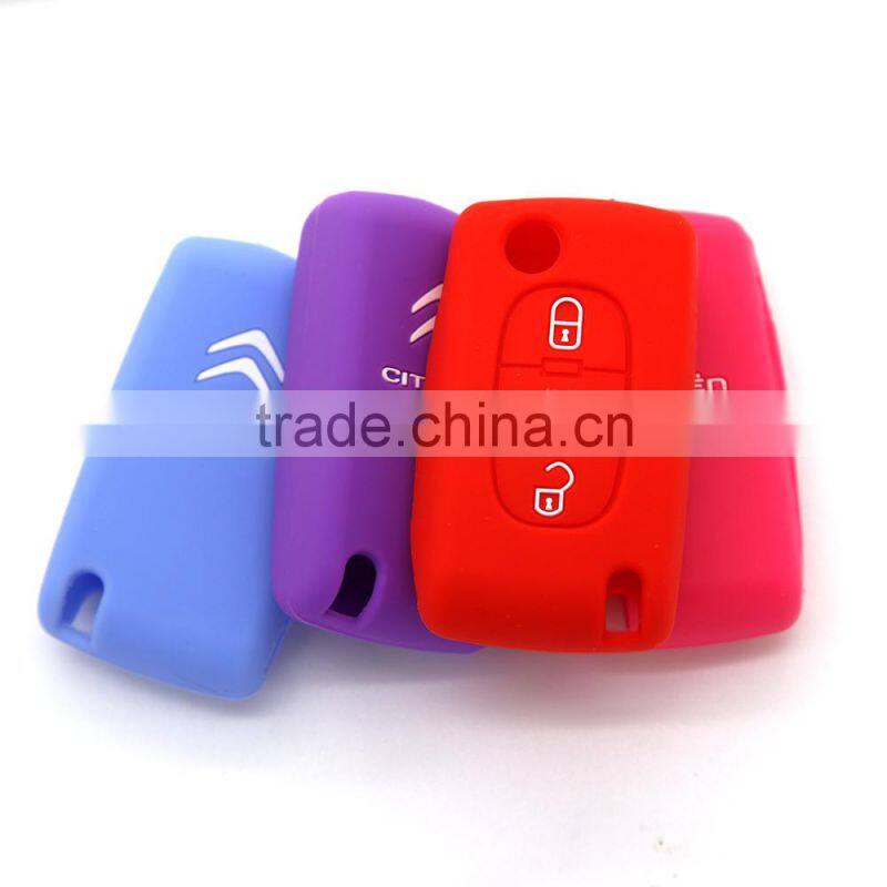 Hot selling custom remote car key cover case for Citroen key cover