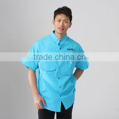 2017 mens shirt cotton custom fishing shirts custom-made